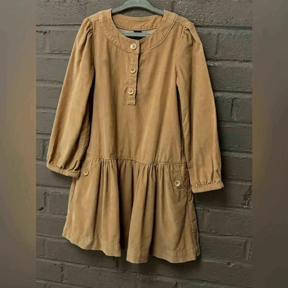 GAP Baby Gap  NWOT tan corduroy dress 5